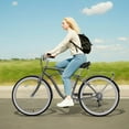 thumbnail image 5 of Lilypelle Beach Cruiser Bicycle, 7 Speed Bike with 24" 26" Wheel Fits Rider: 4'11"-6'2", Step Through Bikes for Commuting, Unisex, 5 of 10
