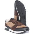 thumbnail image 5 of Guess Men's Lace Up Running Inspired Retro Trainers In Brown Size 12.5, 5 of 6