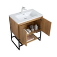 thumbnail image 3 of Allen 30 inch free standing vanity with a integrated white sink, 3 of 5
