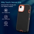 thumbnail image 4 of Entronix Heavy Duty Case Compatible with iPhone 17e, Shockproof Dustproof Hard Cover, Orange, 4 of 7