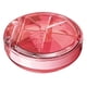 thumbnail image 1 of de pastilleros, bolsillo compacto a prueba de polvo, , 4 rejils, estuche de almacenamiento de medicamentos a prueba de agua, Rosado shamjiam Estuche de almacenamiento, 1 of 9