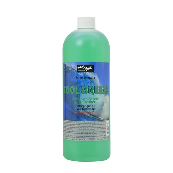 Pro Nail Cool Breeze Astringent - Cleanses and Tones, Refreshes Skin - 32oz
