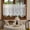 Star Love Arch, variant on Vintage White Lace Valance Curtain, Floral Embroidery Sheer Short Curtain for Farmhouse Kitchen Window Decor