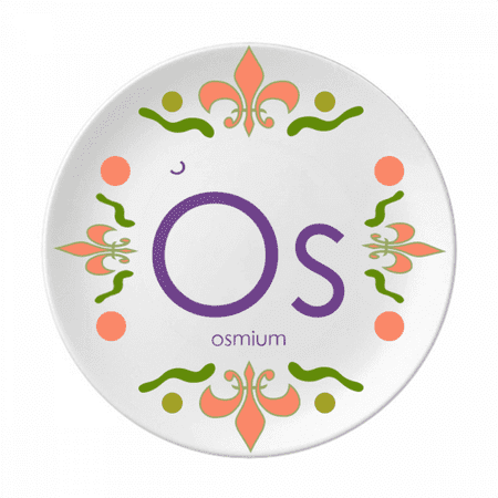 

Chestry Elements Period Table Transition Metals Osum Os Flower Ceramics Plate Tableware Dinner Dish