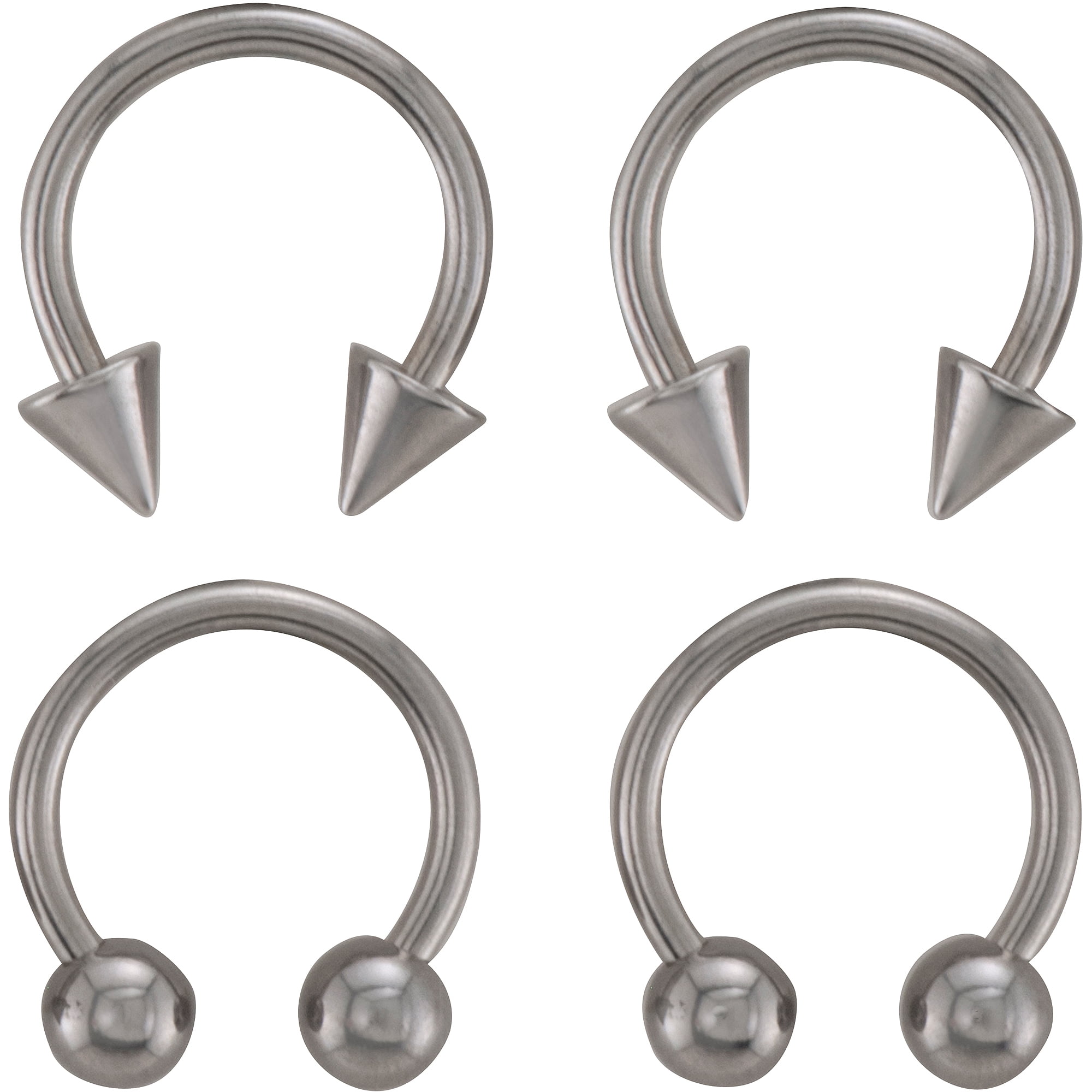 Body Jewelry - Body Jewelry 14G Horseshoe Value Pack - Walmart.com ...