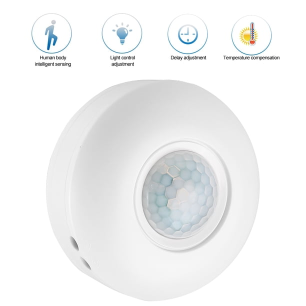 Interruptor infrarrojo con sensor PIR, 12 V CC, interruptor con sensor de movimiento PIR infrarrojo, interruptor con sensor de movimiento corporal, funcionamiento suave