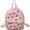 Pink, variant on Strawberry Mini Daypack Corduroy Rucksack White Red Trim 22x19cm 1Pc