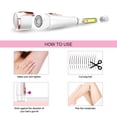 thumbnail image 5 of Facial Hair Removal for Women, Painless Portable Hair Remover Devices, Cordless Electric Razor, Epilators Trimmer Beauty Tools White, 5 of 6