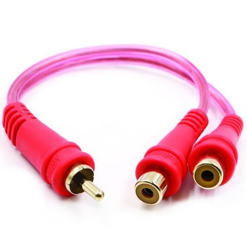 Nippon AMPGYM2F 1M-2F Clear Installer Series Audiopipe RCA Splitter