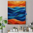 thumbnail image 4 of Qisvanset Harbor Town Sunset Seascape Canvas Print 12x16 Inch Office Decor, 4 of 8