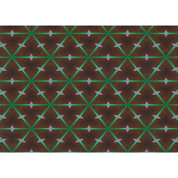 Ahgly Company Indoor Rectangle Patterned Hazel Green Area Rugs, 5' x 7'