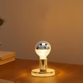 thumbnail image 1 of Metal Bead Table Lamp | Adjustable Flexible Neck Led Bedside Lamp | Gold Finish | Dimmable Lighting for Living Room Study Bedroom Office Desk Decor, 1 of 4