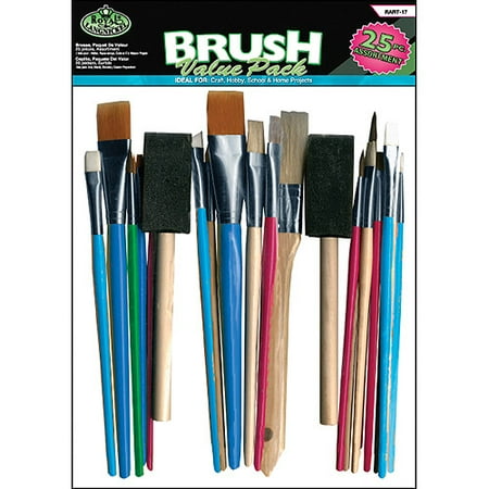 Royal Brush Value Pack, 25-Pack, Assorted