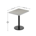 thumbnail image 4 of Flash Furniture 24'' x 30'' Gray Rectangular Laminate Table Top with Black 18" Round Table Height Base, 4 of 8