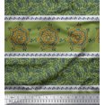 thumbnail image 2 of Soimoi Rayon Fabric Paisley,Floral & Mandala Panel Decor Fabric Printed Yard 42 Inch Wide, 2 of 2