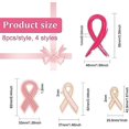 thumbnail image 5 of 32pcs Breast Cancer Awareness Pink Ribbon 4 Styles Iron on Sew on Ribbon Patches Embroidered Breast Cancer Ribbon Applique Patches for Sewing Clothes Dress Hat Jeans DIY Accessories, 5 of 9