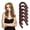 Brown, variant on Sinkoo Satin Heatless Curling Set, 6pcs No Heat Hair Rollers to Sleep in, Super Soft Ribbon Wrap Hair Curler Set, Brown Curling Set with Bonnet for Sleeping