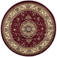 thumbnail image 6 of SAFAVIEH Lyndhurst Gabriella Traditional Bordered Area Rug, Red/Ivory, 3'3" x 5'3", 6 of 11
