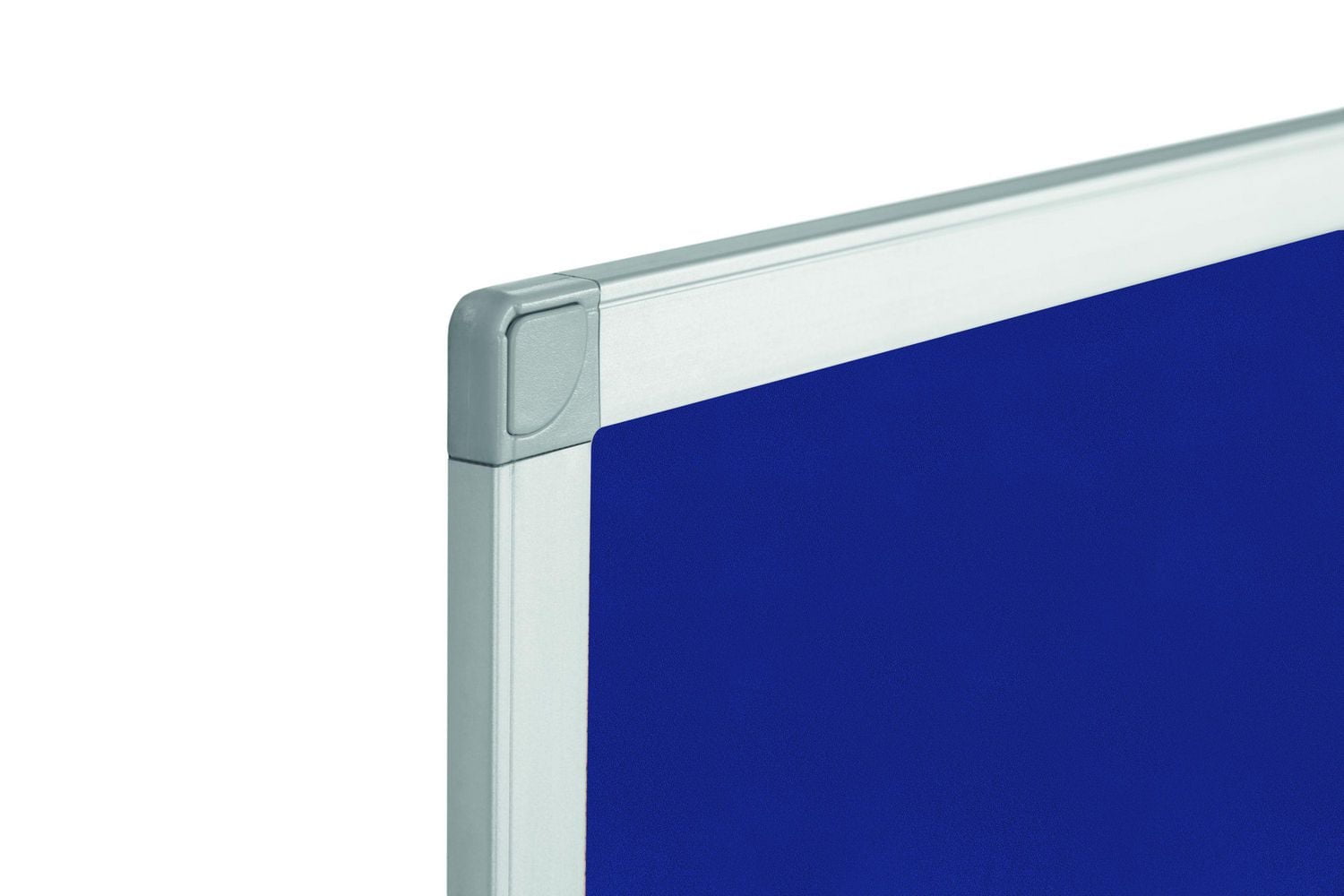 MasterVision Ayda Blue Felt Bulletin Board, 18" x 24", Aluminum Frame