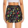 thumbnail image 4 of Goofa Colorful Geometric Figures Printed Women 2 in 1 Running Shorts,Quick Dry Athletic Workout Shorts,High Waisted Athletic Shorts with Liner Pockets-Medium, 4 of 9