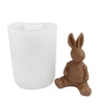 thumbnail image 1 of Easter Candle Shape Animal Plaster 3D Model Bunny Silicone Mold Cake Decoration, 1 of 5