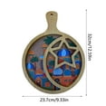 thumbnail image 3 of Ramadan Wooden Tray, Eid Mubarak Moon Star Serving Tray, Vintage Dessert Platter for Food, Snacks, & Cookies, for Ramadan & Eid Party Decorations, 3 of 8