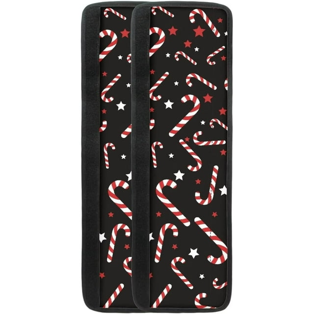 NETILGEN 1 Pair of Fridge Door Handle Covers, Christmas Candy Cane Star Refrigerator Door Handle Cover, Keep Fingertips Dust Food Stains Decor Protector Microwave Oven with Handle