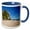 Blue/White, variant on 3drose, Ala Moana Beach Park, Waikiki, Honolulu, Hawaii - Us12 Dpb2384 - Douglas Peebles, 11oz Two-tone Yellow Mug