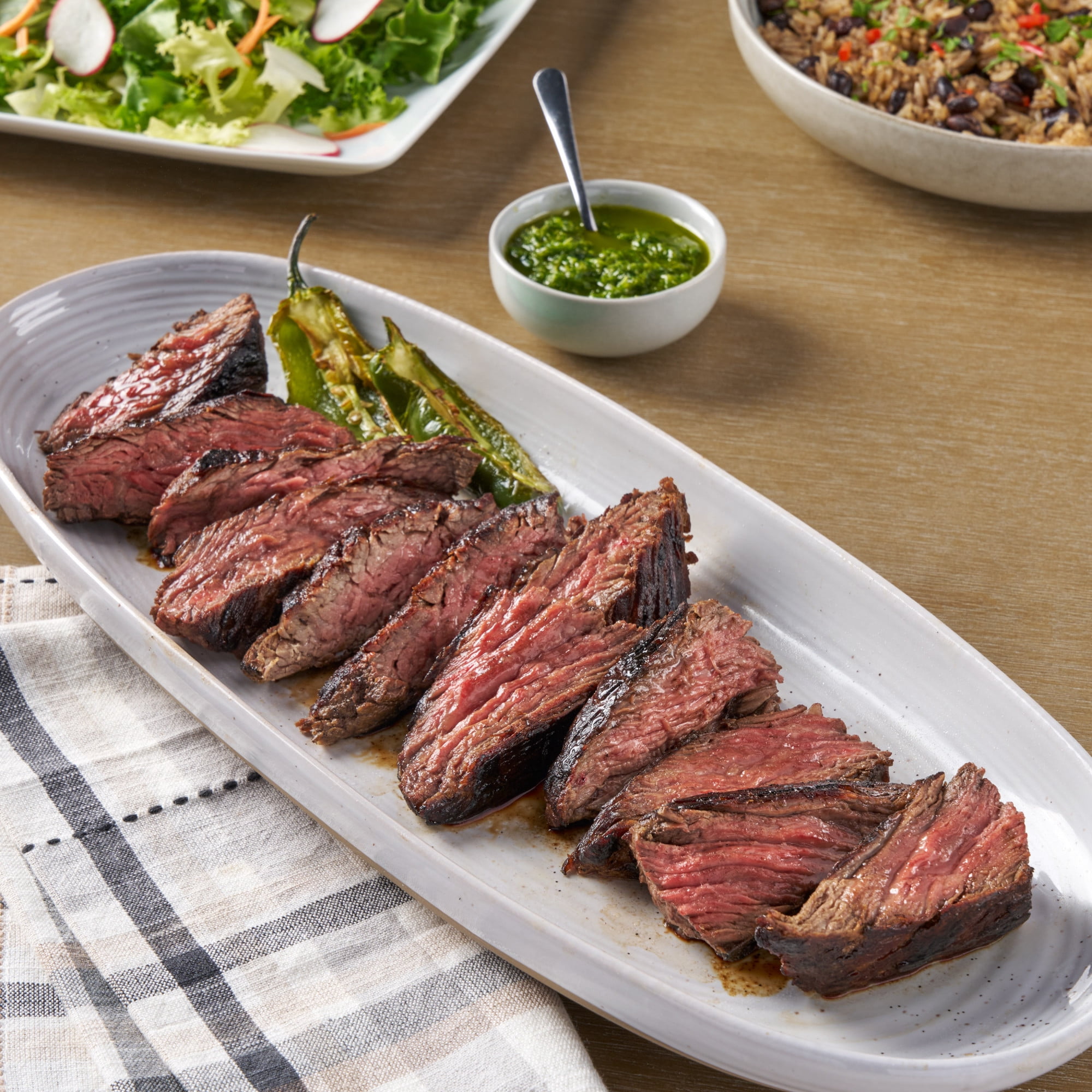Sirloin Flap Steak for Churrasco, Choice Angus Beef, 2 per Tray, Fresh, 1.25 - 2.25 lb