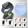 thumbnail image 3 of [2 Pack] for Apple Watch Series 8/7 45mm Case with Tempered Glass Screen Protector, Slim Guard Bumper Full Coverage Hard PC Cover for iWatch 45mm Accessories (Matte Blue, 45 mm), 3 of 5
