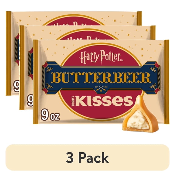 Hershey's Harry Potter Butterbeer Flavored Kisses - 9 oz Bags, Pack of 3
