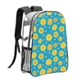 thumbnail image 3 of Rocae Bee Sunflower for 16inch Clear Backpack Transparent School Backpack for Women Men, Capacity Clear Bag for College, Travel, 3 of 7