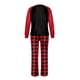 thumbnail image 4 of Conjuntos de pijamas navideños familiares a juego Grinch 2024, pijama de Grinch con parte superior y pantalones de pijama a cuadros, pijama de Grinch para niños y adultos para la familia, Mujer XXL, 4 of 4