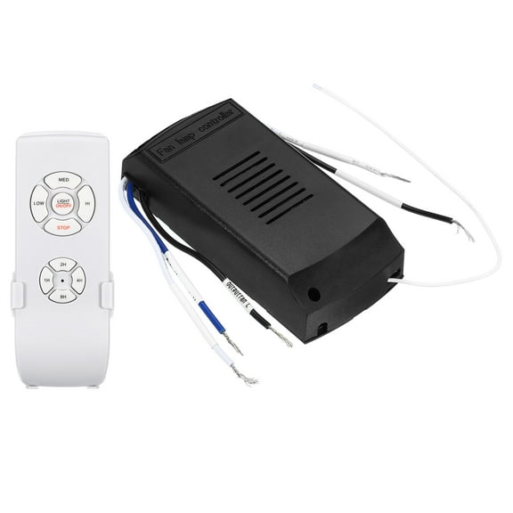 Uxcell 110V Universal Ceiling Fan Remote Control Kit, Wireless Timing Controller Receiver for Lamp Fan