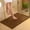 Coffee, variant on Pink Fall Plush Chenille Bath Rugs Extra Soft and Absorbent Microfiber Shag Rug, Non-Slip Runner Carpet for Tub Bathroom Shower Mat Orange 16" X 24"