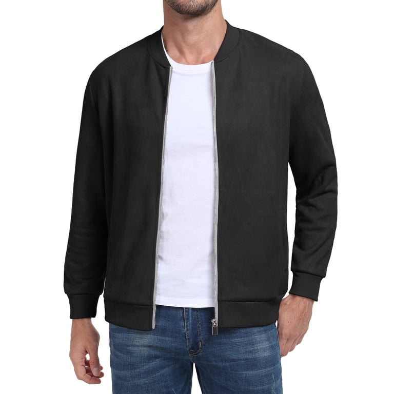GIRUNS Men's Casual Varsity Bomber Jacket photo 1