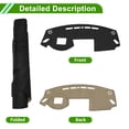 thumbnail image 4 of Cubierta del Tablero Unique Bargains para Mitsubishi Eclipse Cross 18-25 con Alfombrilla de Cubierta del Tablero de HUD para Consola Central Interior del Coche Antideslizante de Cuero Sintético Negro, 4 of 7