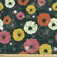 thumbnail image 2 of Ambesonne Floral Fabric by the Yard Upholstery, Colorful Spring Blooms, 1 Yard, Multicolor, 2 of 5