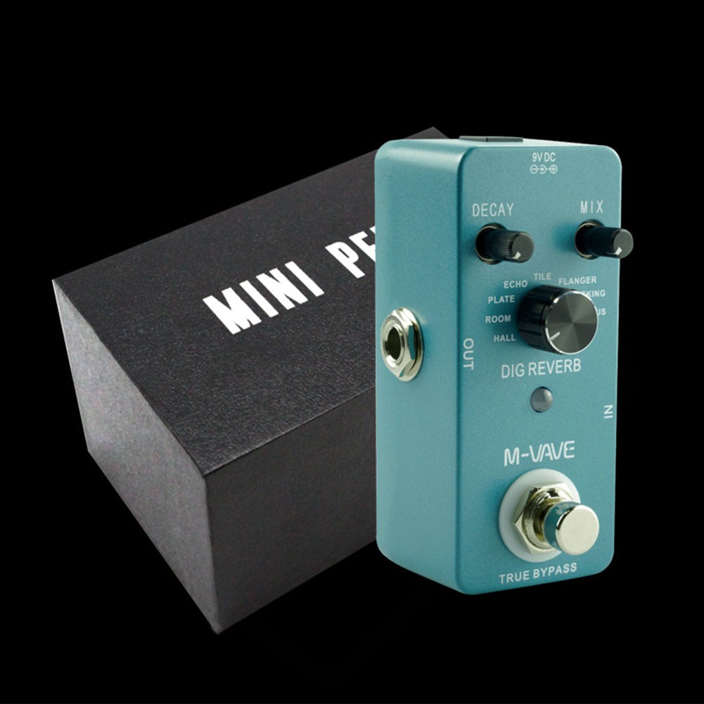 Professional For M-VAVE DIG REVERB Digital Guitar Effect Pedal 9 Reverb Types
