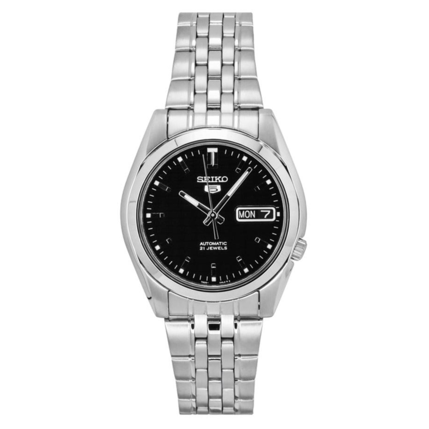 Seiko Men's 5 Automatic SNK361K Black Stainless-Steel Automatic Dress Watch