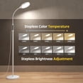 thumbnail image 6 of Happy Light Therapy Lamp, 11000 Lux UV-Free Floor Sun Light Lamp with Touch Remote Control, 5 Color Temperatures 10 Brightness Levels Lights for Living Room Bedroom Office, 6 of 8
