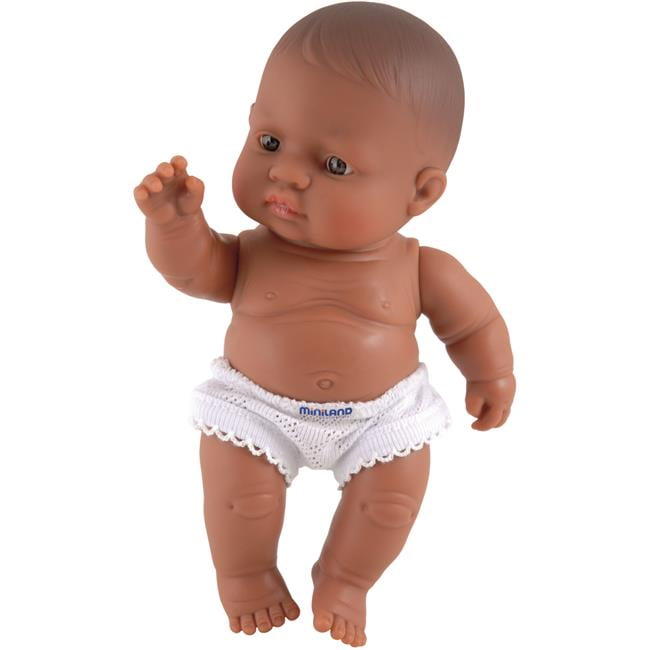 Newborn Baby Doll Hispanic Girl (21cm, 8 1/4") Polybag