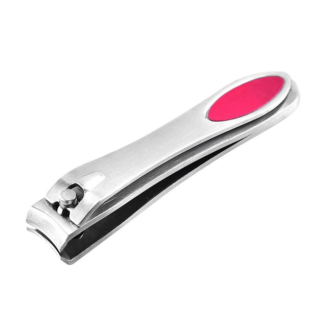 Stainless Steel Nail Clippers - Precision Cutting, Portable, Thumb Pad - Trim Fingernails/Toenails for Home/Travel