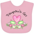 thumbnail image 3 of Inktastic Pawpaw's Girl Heart Flowers Girls Baby Bib, 3 of 4