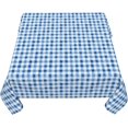 thumbnail image 5 of Square Tablecloth 60 x 60 Inch, Blue White Gingham Square Table Cloth Waterproof Tablecloth Table Protector for Restaurant, Picnic, Indoor and Outdoor Dining, 5 of 8