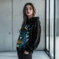 thumbnail image 2 of COEQINE Oversized Long Sleeves Pullover Sweatshirts Women's Hoodies Soft Fashion Y2K Women Lightweight Printing Casual Wear Cozy Loose Moon and Panda Fall Winter Outfits Clothes, 2XL, 2 of 7