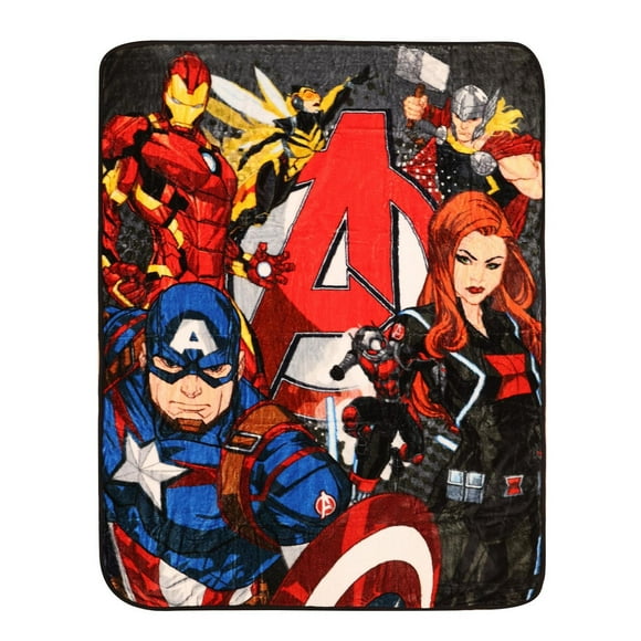 Avengers Micro Plush Throw, 48" x 60”, polyester