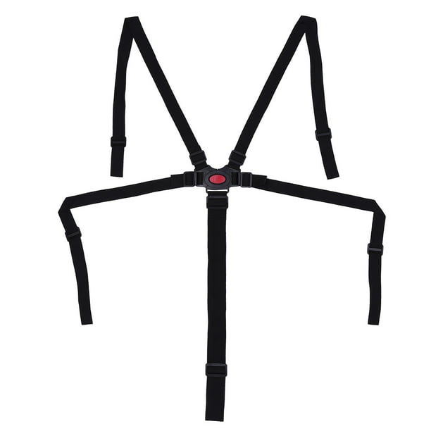Correa de seguridad ajustable para cochecito de bebé, silla de comedor para niños, arnés de 5 puntos, cinturón de seguridad para cochecito de niño