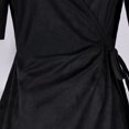 thumbnail image 5 of asdoklhq Womens Dresses Women's Fashion V-neck Long Dress Coat Black S, 5 of 8