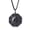 Steel chain, variant on COAI Black Obsidian Stone Eight Diagrams Yin Yang Pendant Necklace Stainless Steel Chain